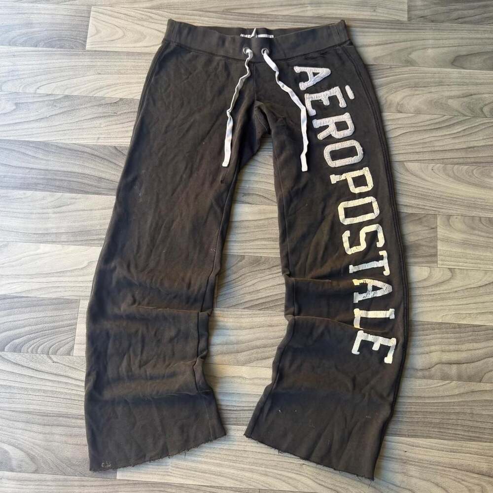 Aeropostale Y2K Logo Sweatpants Dark Grey XS